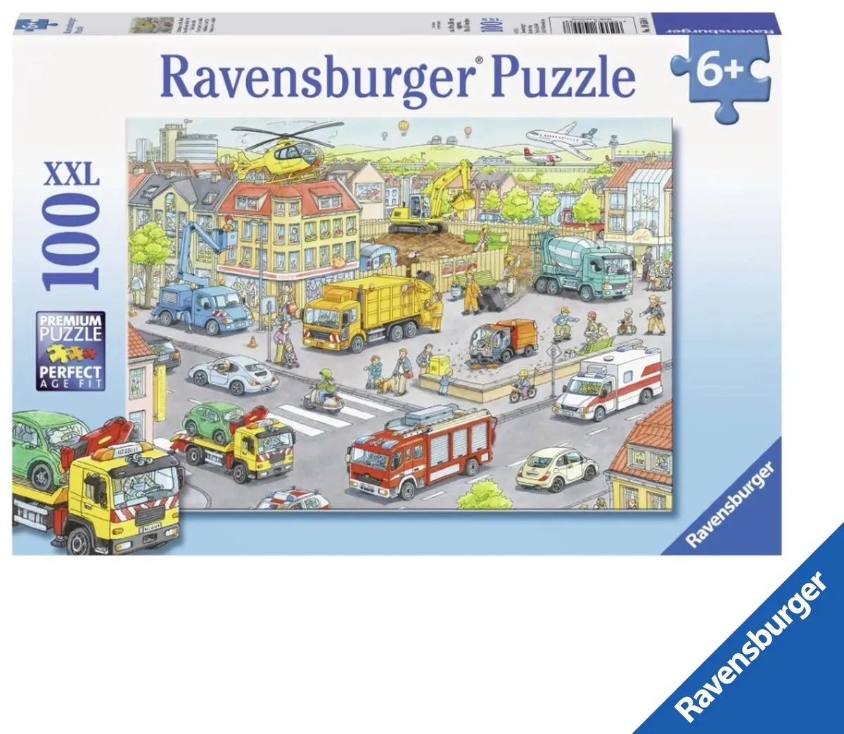 Ravensburger XXL Voertuigen in de Stad Puzzel 100 Stuks