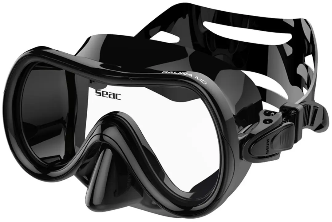 SEAC Salina MD Duikmasker Zwart voor Kinderen (7-13 jaar)