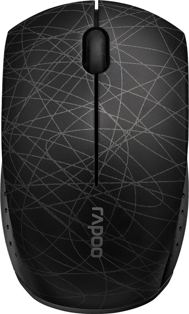 Rapoo 3300P+ Ambidextrous Draadloze Muis 1000 DPI - Zwart/Grijs