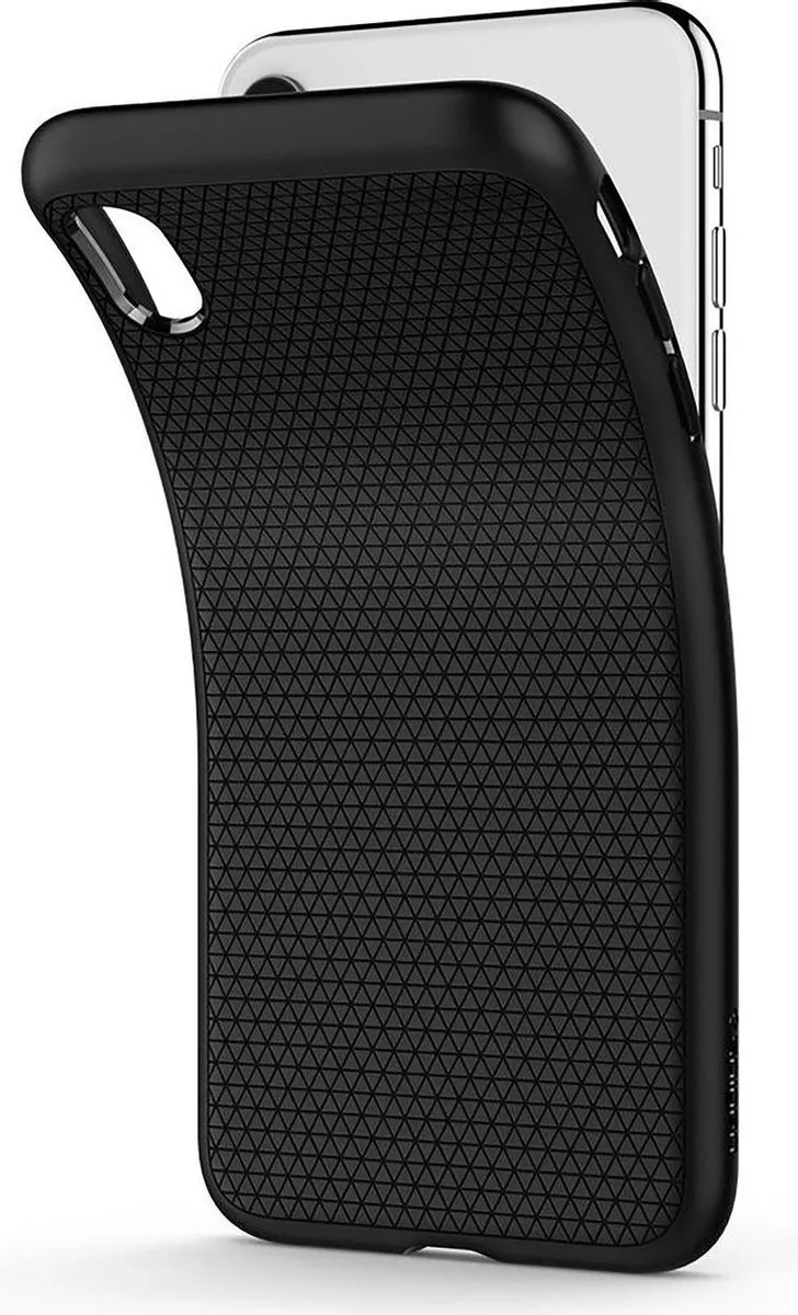 Spigen Liquid Air 063CS25114 iPhone XS Hoesje - Mat Zwart - afbeelding 5 van 6
