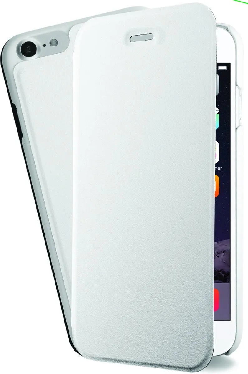 Azuri Booklet Ultra Thin iPhone Hoesje - 1 Pasje - Wit