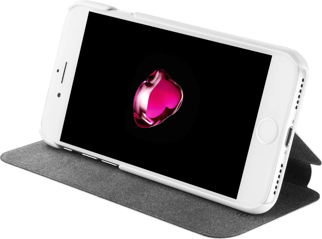 Azuri Booklet Ultra Thin iPhone Hoesje - 1 Pasje - Wit - afbeelding 6 van 6