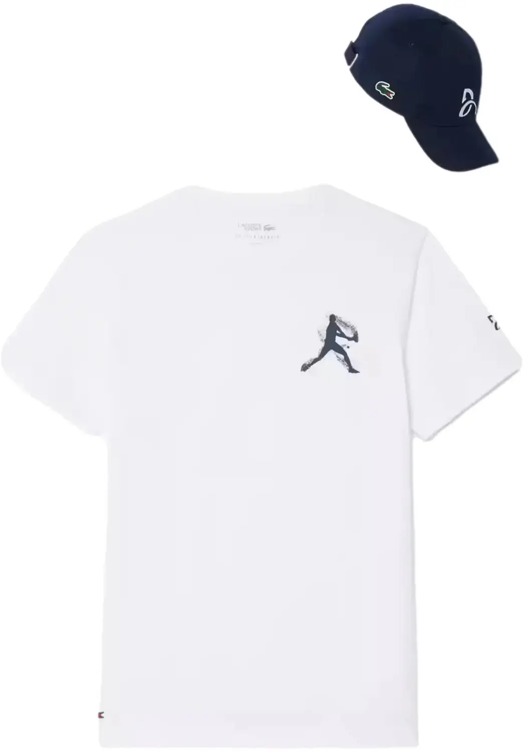 T-shirt met pet Lacoste Djokovic