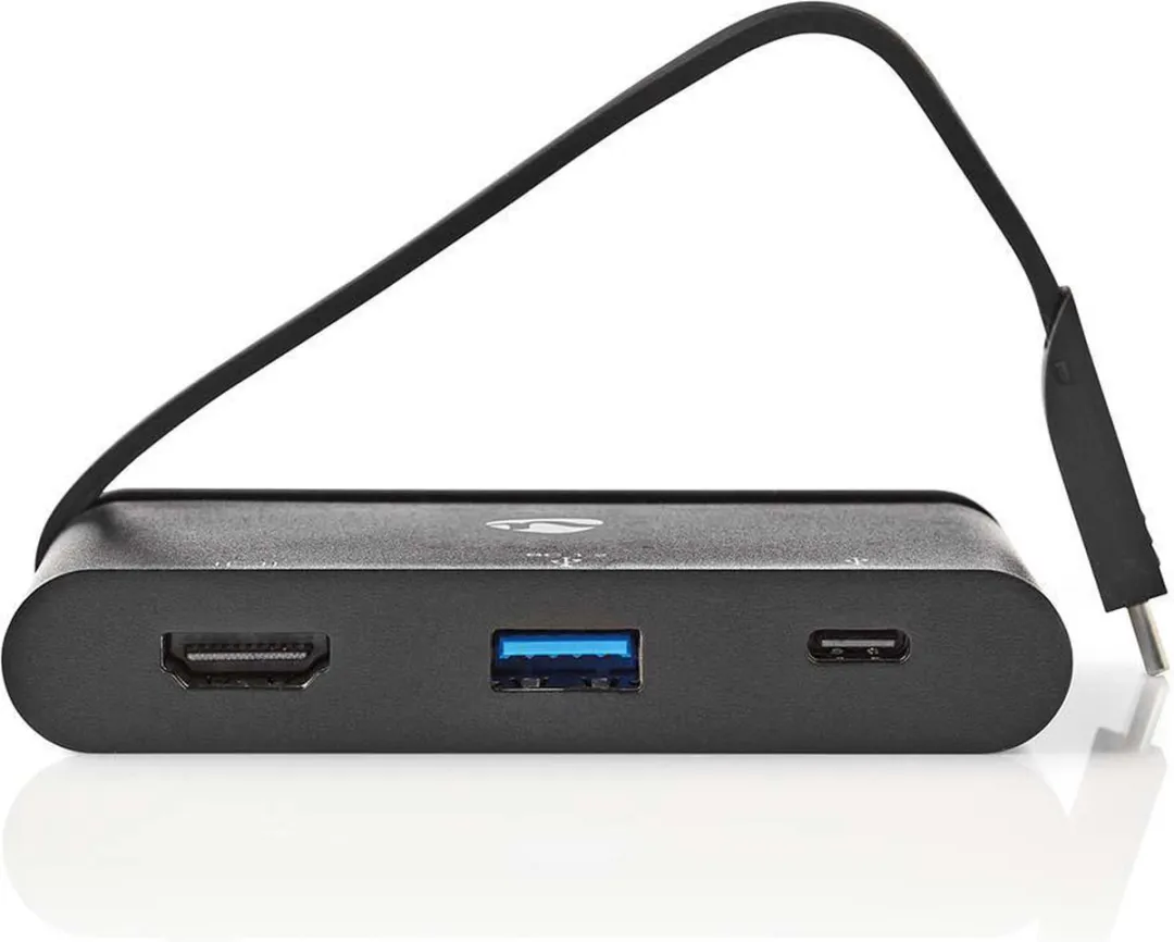 Nedis TCARF240BK USB-C Adapter - HDMI/USB-A/USB-C - Zwart