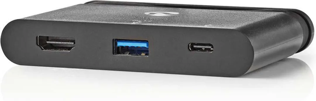 Nedis TCARF240BK USB-C Adapter - HDMI/USB-A/USB-C - Zwart - afbeelding 6 van 6