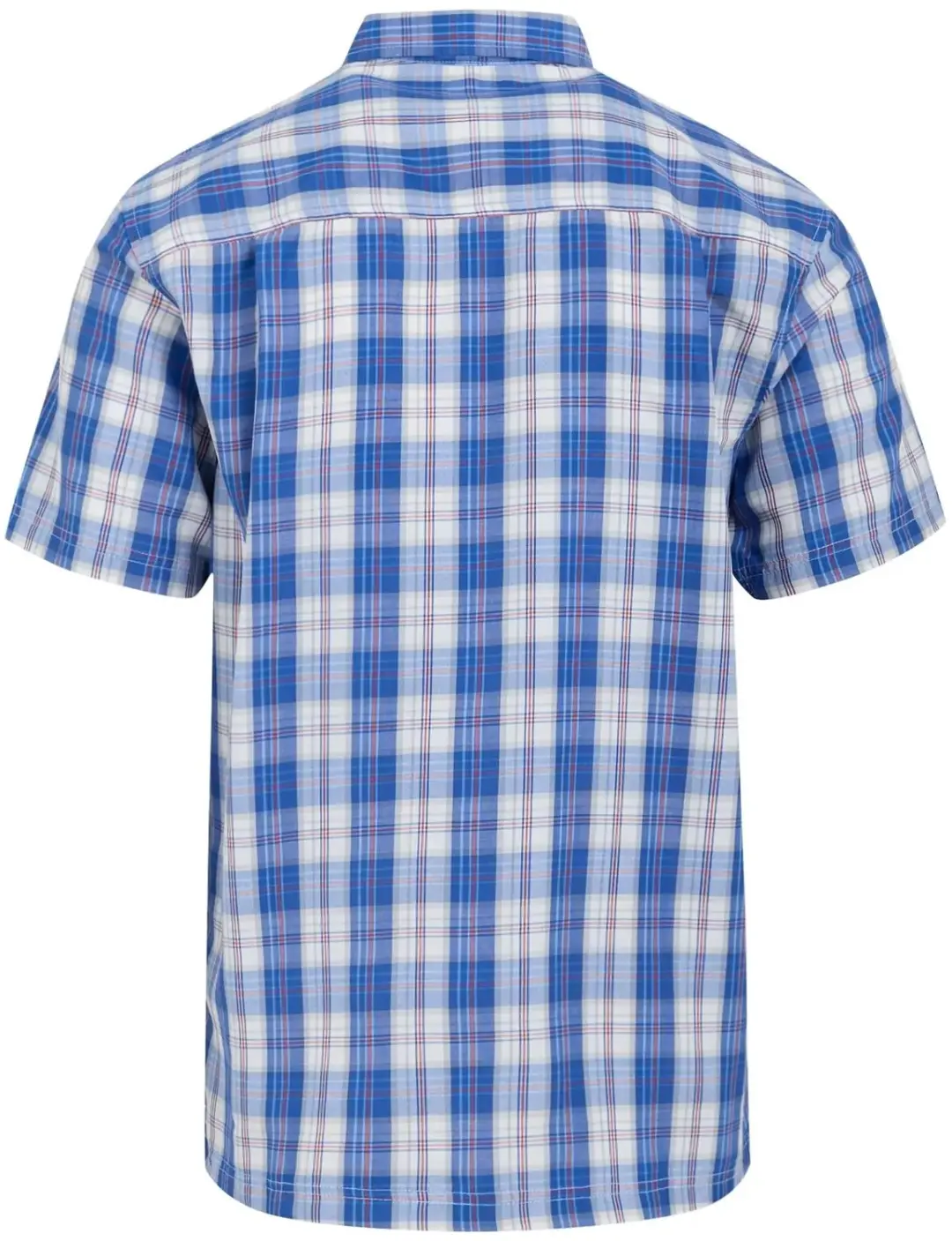 Regatta Mindano IX Shirt - Wit/Olympian Blue Check - 5XL - afbeelding 2 van 2