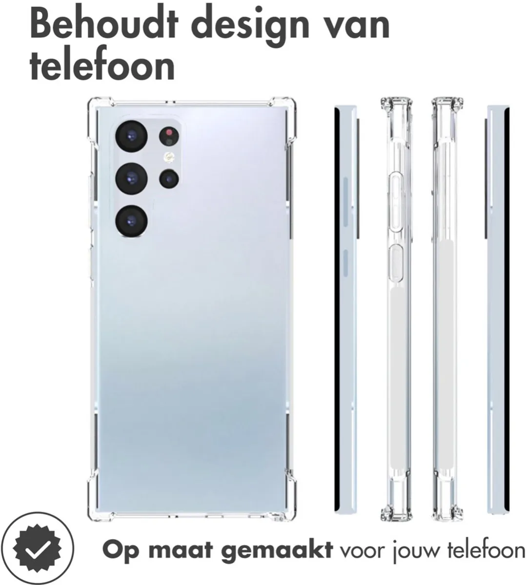 Imoshion Hoesje Samsung Galaxy S22 Ultra - Transparant - afbeelding 6 van 6