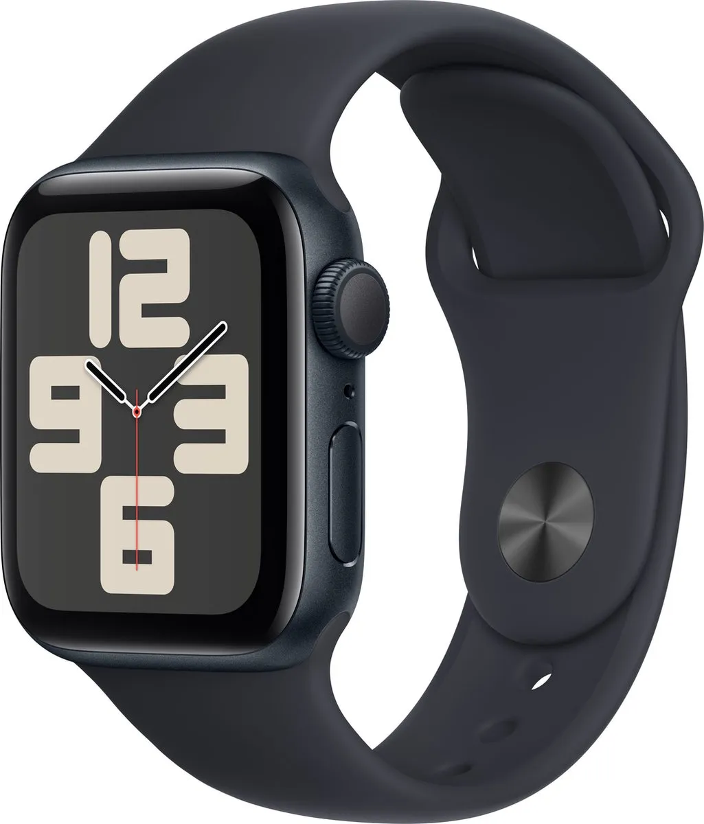 Apple Watch SE 2023 40mm - Middernacht - Zwart Band M/L