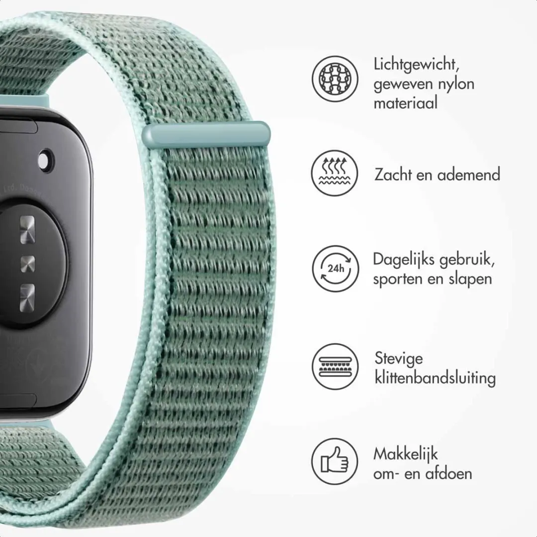 Imoshion Nylon Bandje Huawei Watch Fit 4/4 Pro - SH00087677 - Blauw