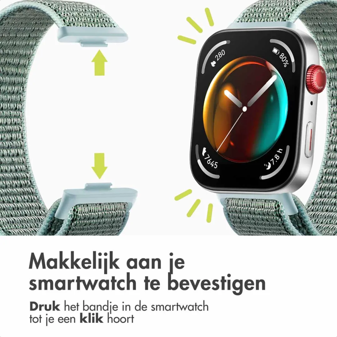 Imoshion Nylon Bandje Huawei Watch Fit 4/4 Pro - SH00087677 - Blauw