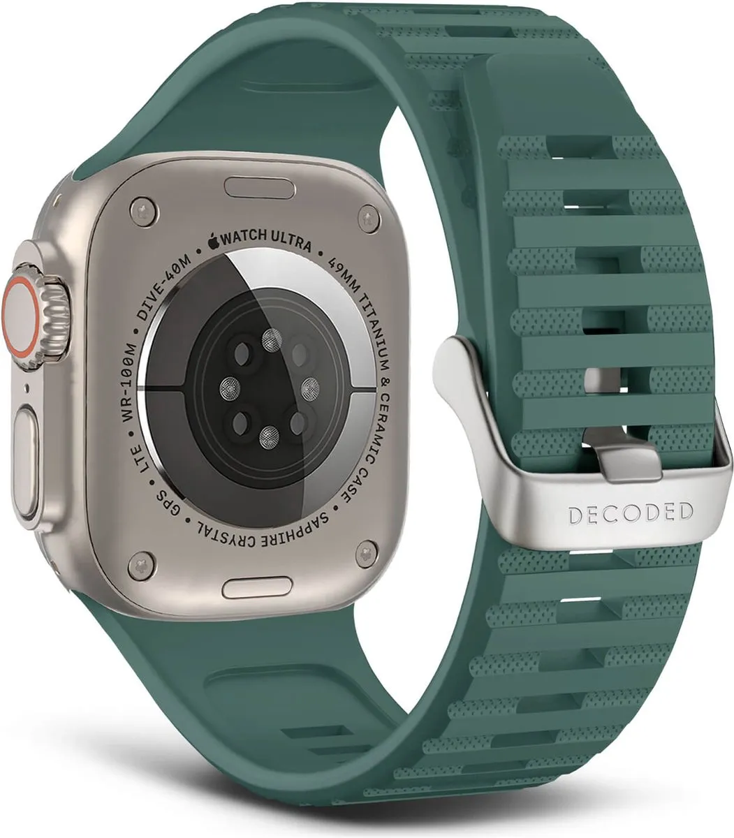 Decoded Siliconen Sportband Moss Groen