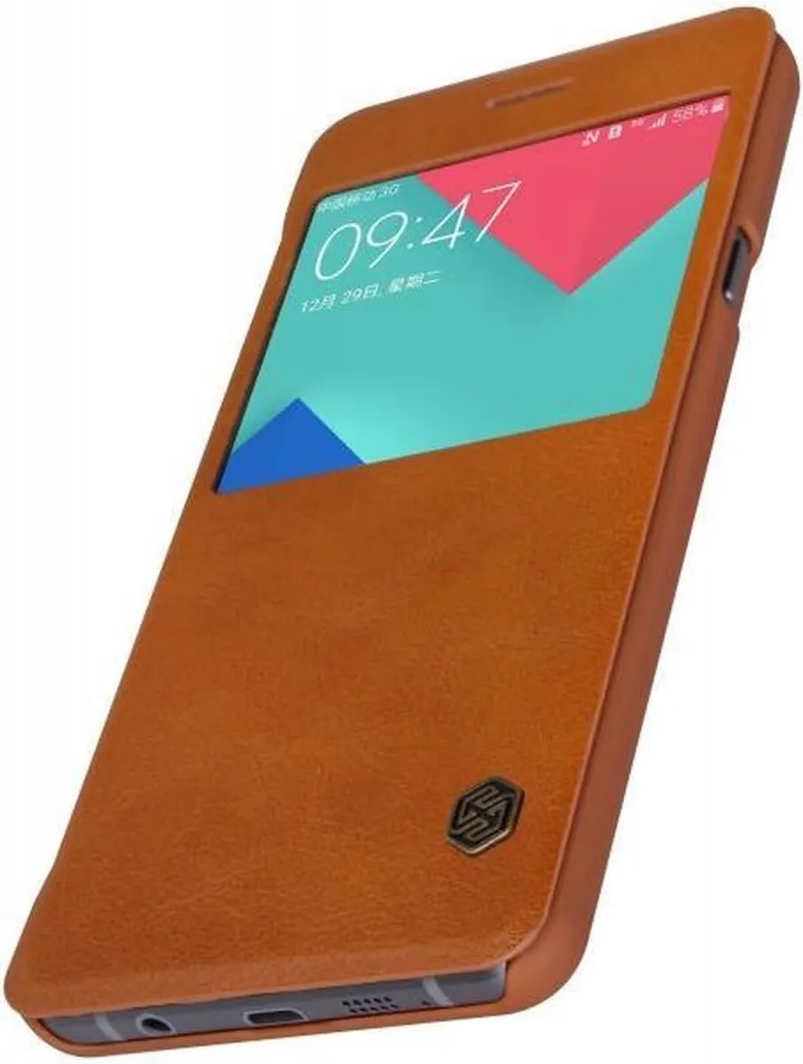 Nillkin Qin Series Hoesje Samsung Galaxy A5 (2016) - Bruin - afbeelding 5 van 6