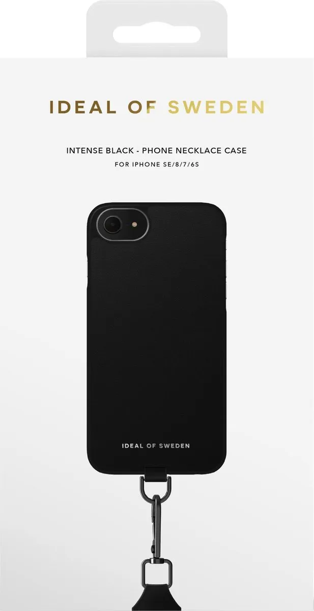 iDeal of Sweden iPhone Necklace Case - Intense Black - afbeelding 4 van 6