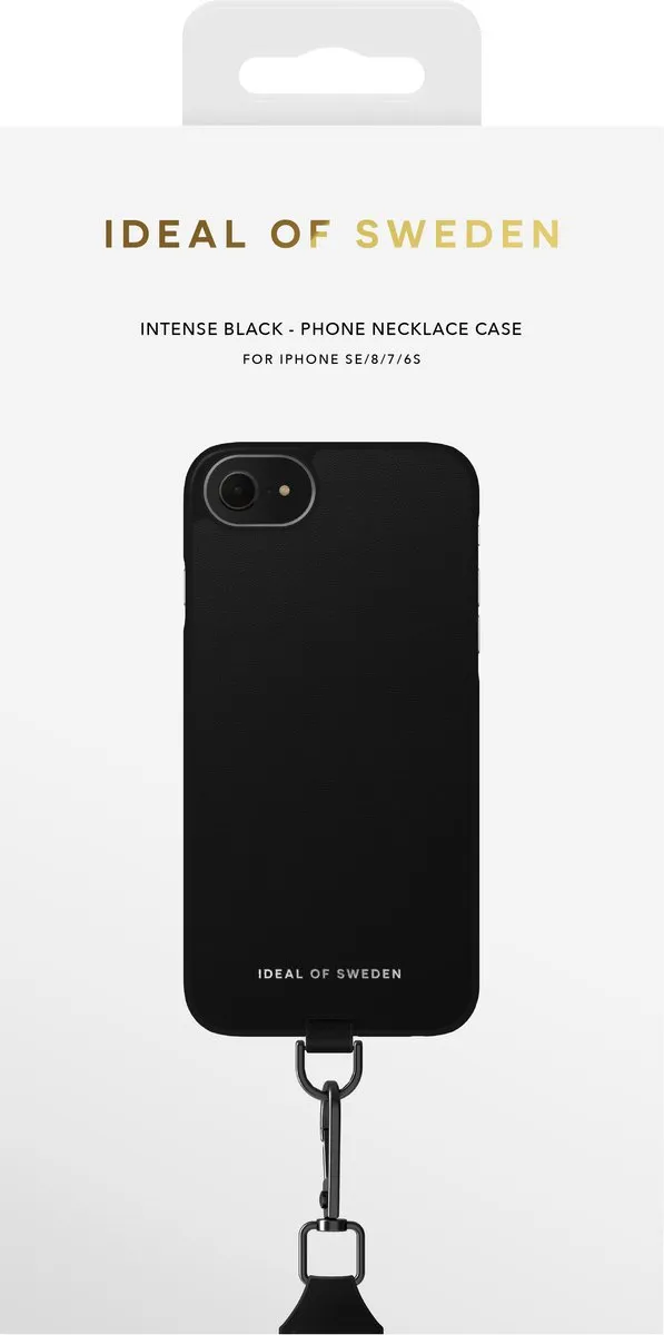 iDeal of Sweden iPhone Necklace Case - Intense Black - afbeelding 6 van 6