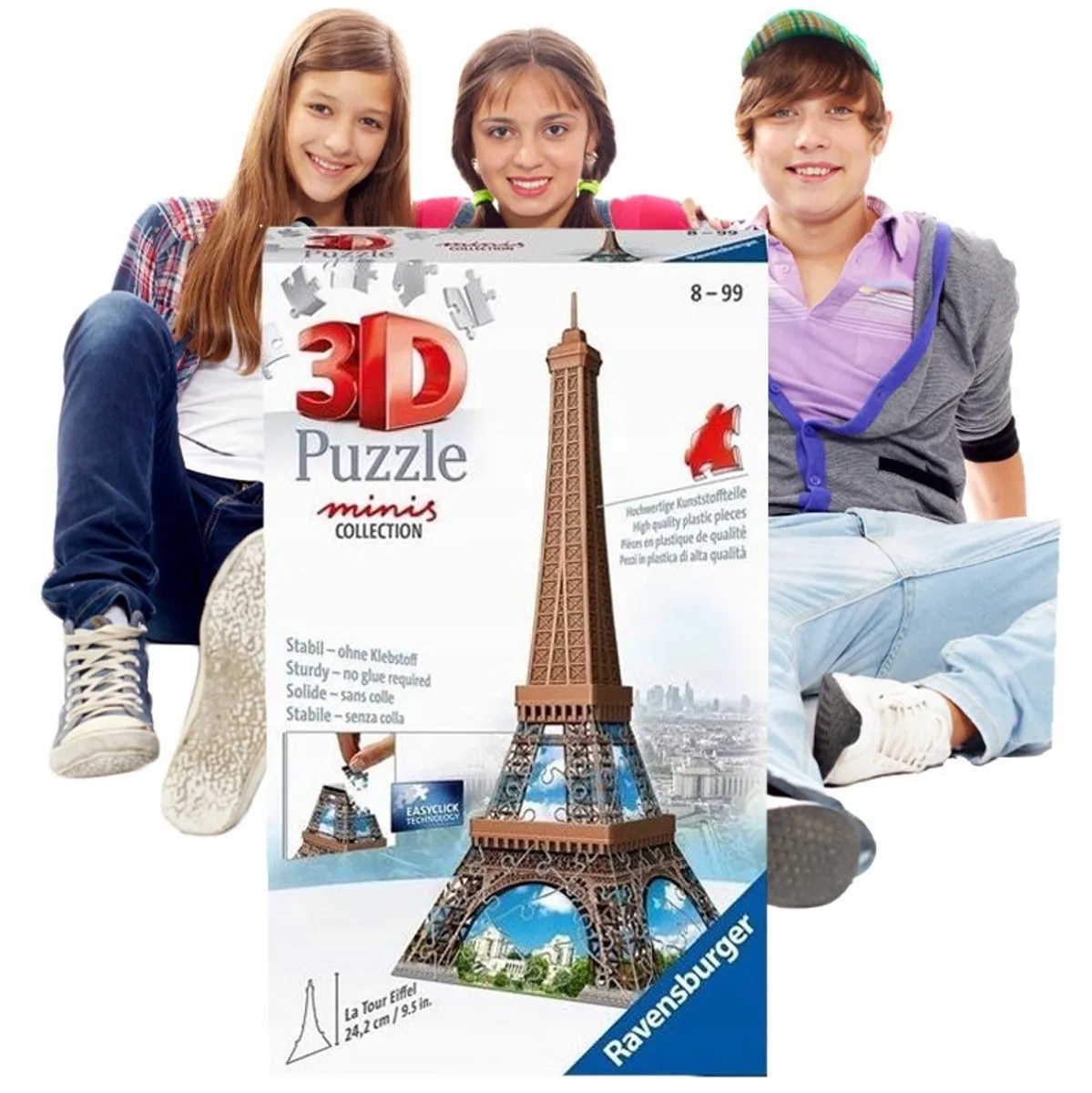 Ravensburger 3D Minipuzzel Eiffelpoorten 54 Stuks