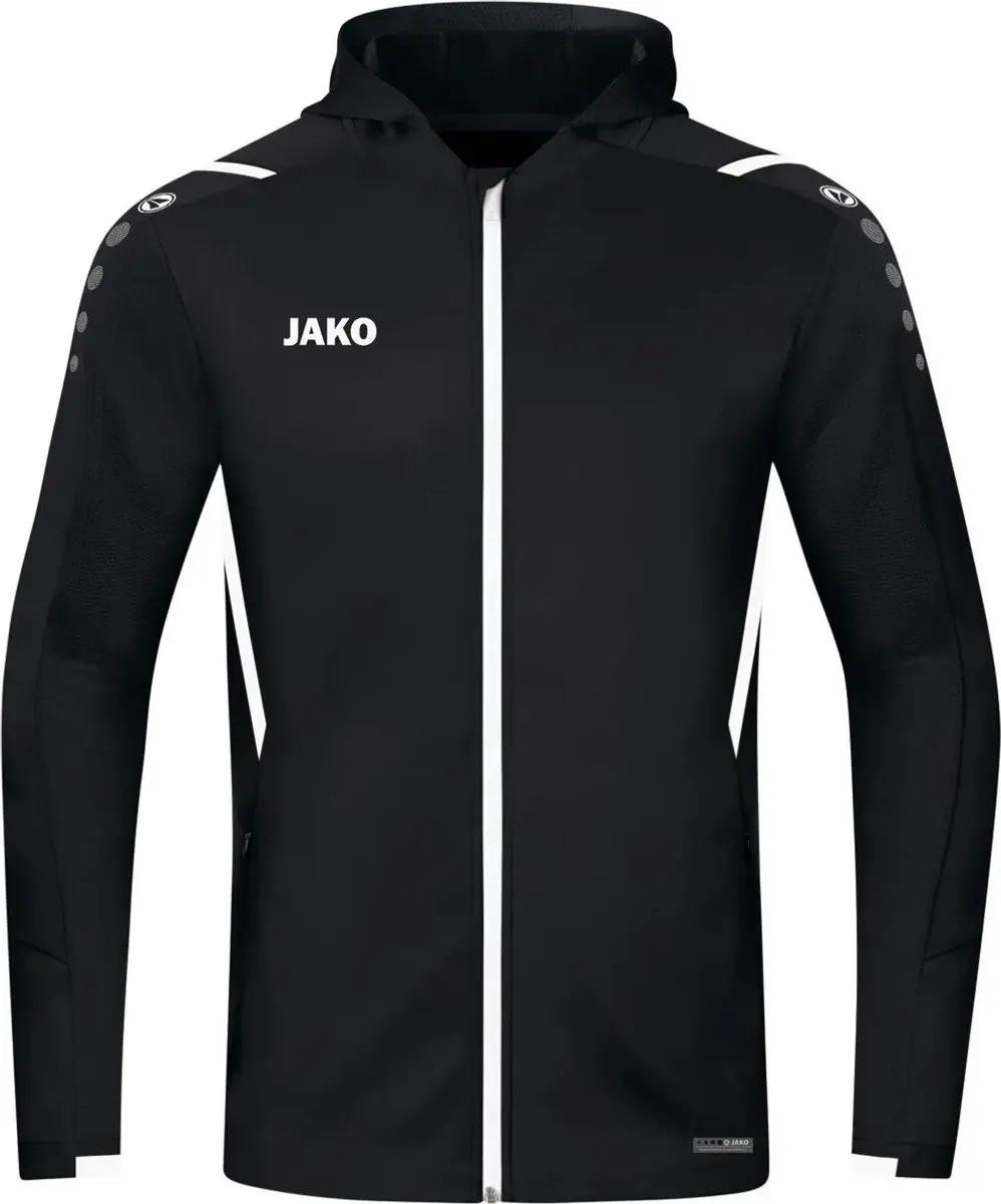JAKO Challenge Damesjas met Capuchon - Zwart - 44 - afbeelding 3 van 5