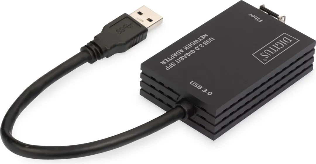 Digitus DN-3026 Glasvezel USB 3.2 Netwerkadapter - Zwart - afbeelding 6 van 6
