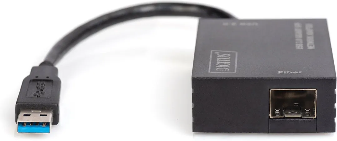 Digitus DN-3026 Glasvezel USB 3.2 Netwerkadapter - Zwart