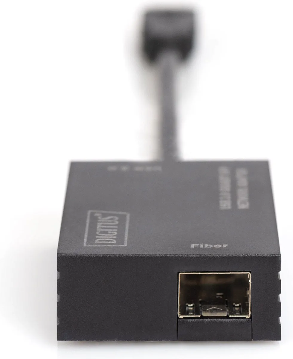 Digitus DN-3026 Glasvezel USB 3.2 Netwerkadapter - Zwart
