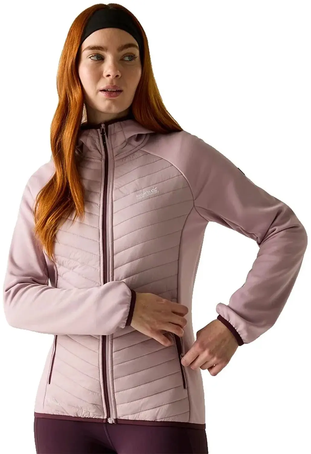 Regatta Anderson Hybride Damesjack - Powder Lilac/Fig - 40 - afbeelding 4 van 6