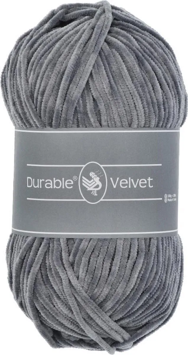 Durable Velvet Chenille Garen - Light grey - afbeelding 6 van 6
