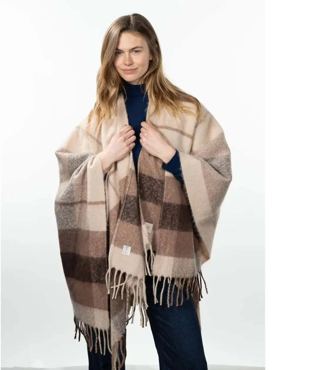Barts Loche Damesponcho - Beige - afbeelding 2 van 3