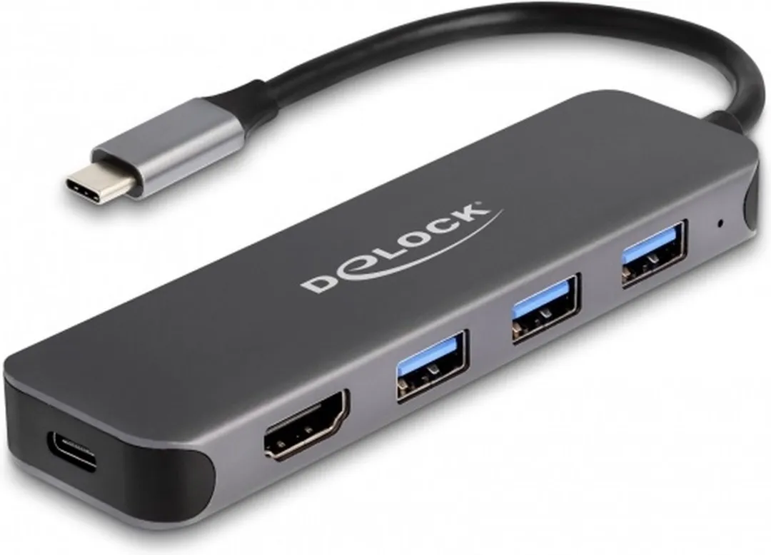 Delock 64171 USB-C Dock 3x USB + 4K HDMI
