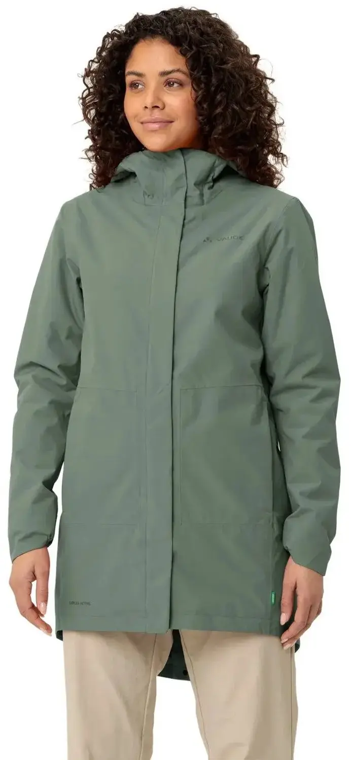 Vaude Cyclist II Dames Parka - Agave Groen - 46 - afbeelding 2 van 2