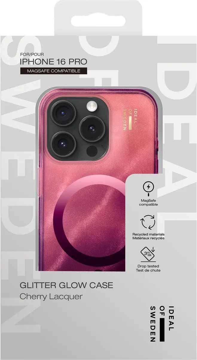 iDeal of Sweden Clear Case iPhone 16 Pro - Rood - MagSafe