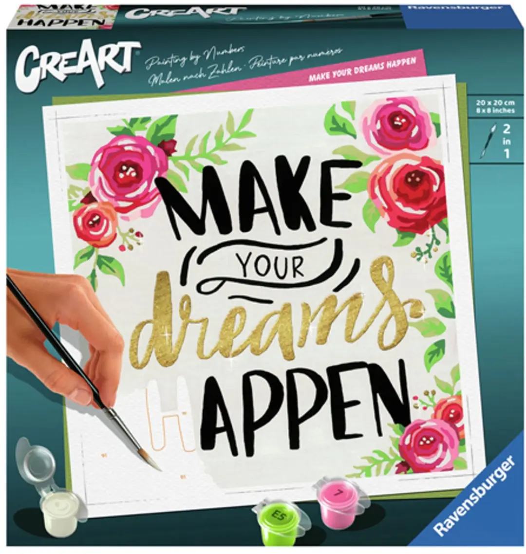 Ravensburger CreArt Make Your Dreams Happen Schilderen op nummer - afbeelding 2 van 6