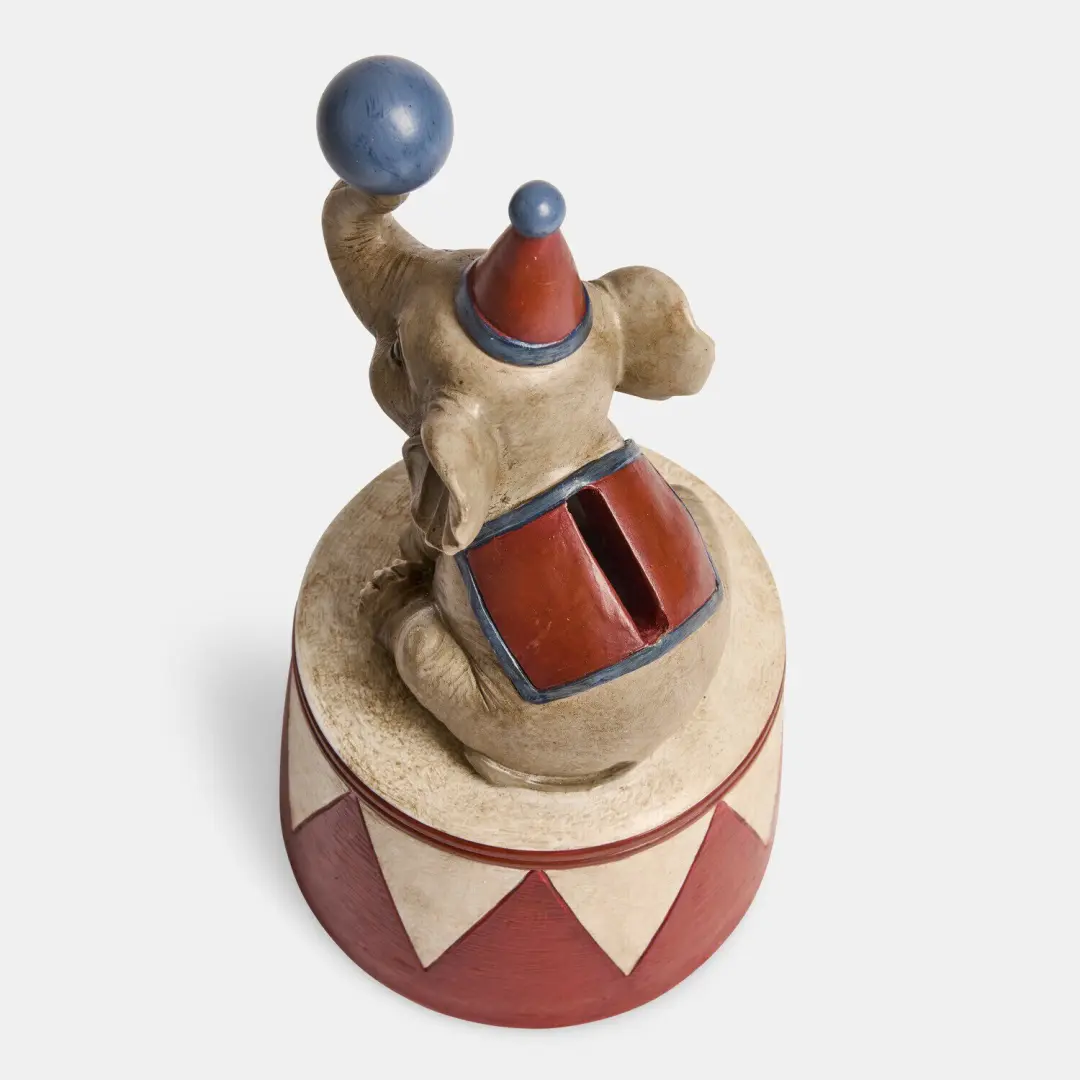 Loberon Spaarpot Biboli - Rood/Crème - afbeelding 3 van 3