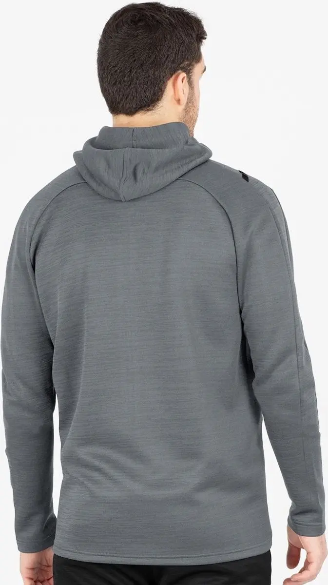 Jako Challenge Vrijetijdsvest Met Kap Heren - Steengrijs Gemeleerd / Zwart | Maat: 4XL - afbeelding 5 van 6