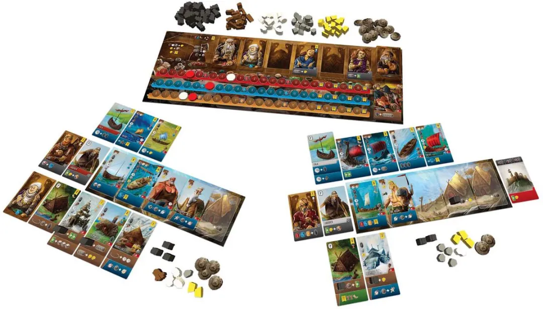 White Goblin Games Scheepsbouwers van de Noordzee Kaartspel WGG2420 - 1-5 Spelers
