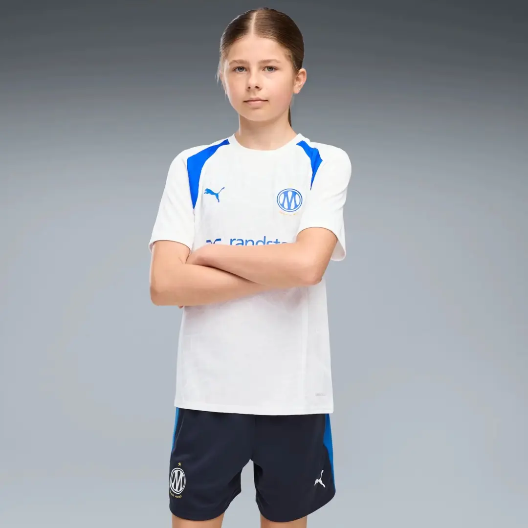 PUMA Marseille Trainingsshirt Kids - Wit/Blauw - afbeelding 2 van 2