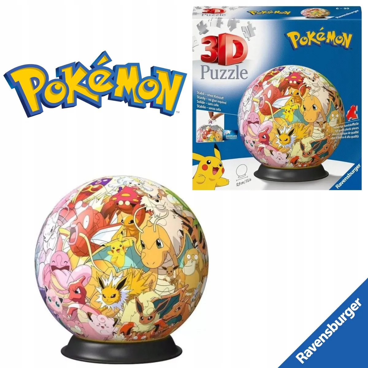 Ravensburger Pokémon 3D Bol Puzzel 72 Delen