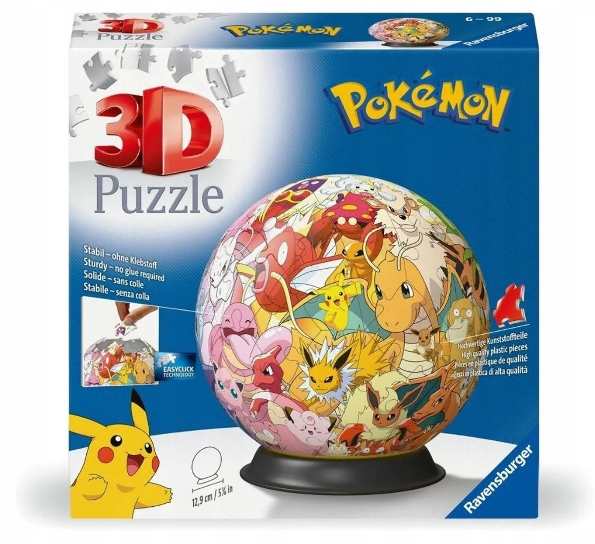 Ravensburger Pokémon 3D Bol Puzzel 72 Delen - Multi Color
