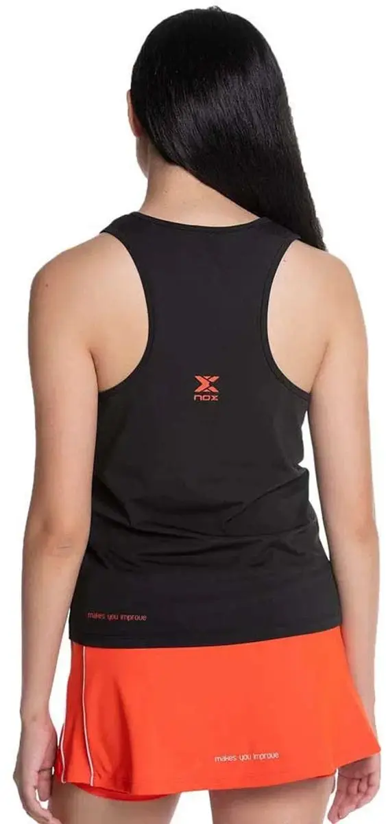 Nox Team Fit Mouwloos T-shirt Zwart M Vrouw