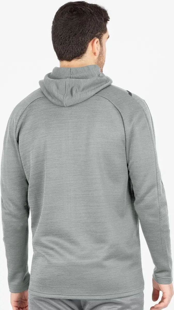 Jako Challenge Vrijetijdsvest Met Kap Heren - Lichtgrijs Gemeleerd / Antra Light | Maat: 4XL - afbeelding 4 van 6