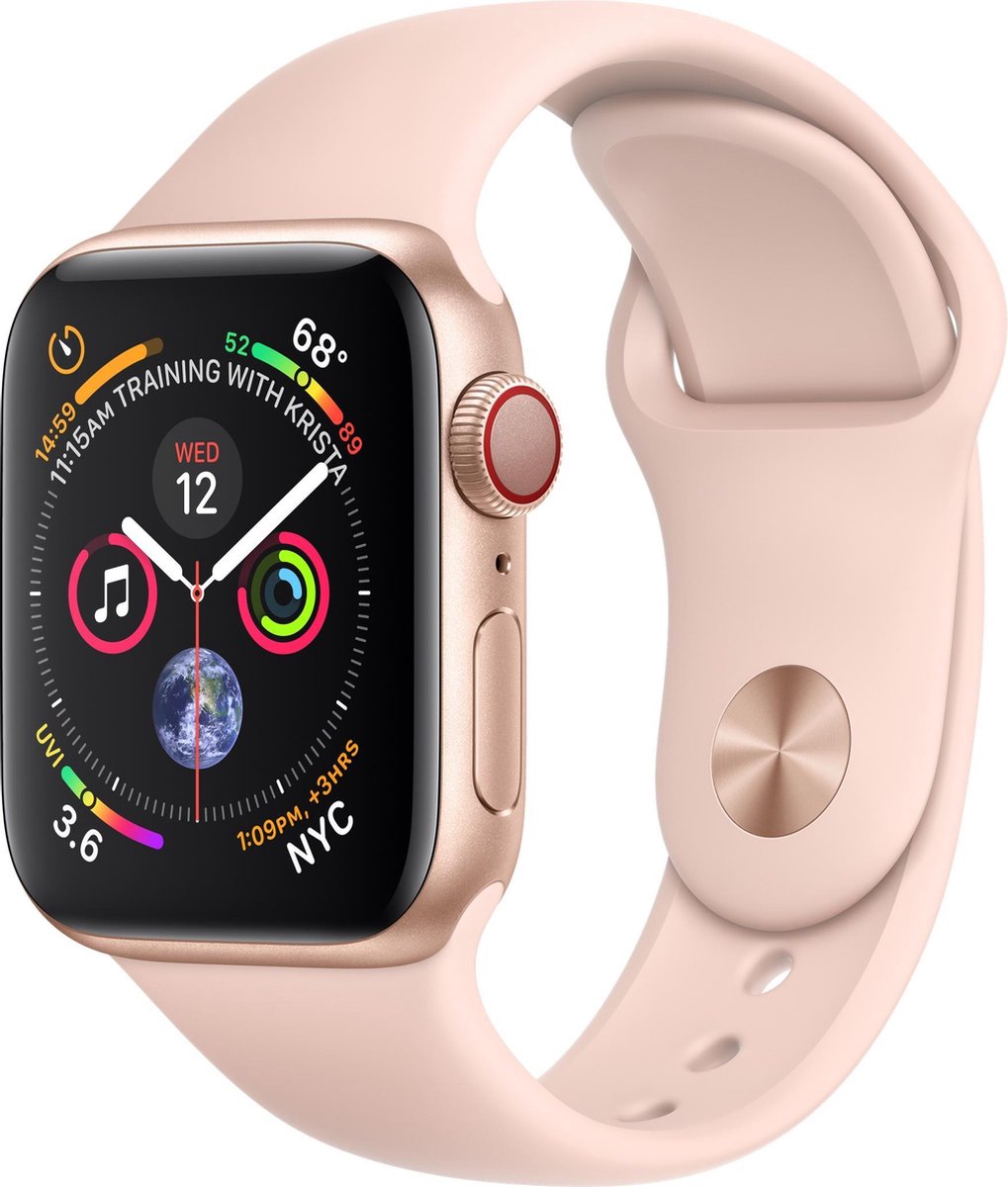 Apple Watch Series 4 GPS - Cellular - Smartwatch dames - 40 mm - Roze