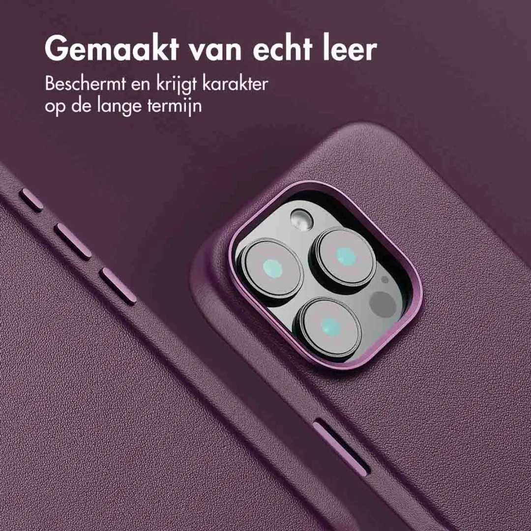 Accezz Hoesje iPhone 16 Pro Heath Purple - MagSafe - 2 Pasjes