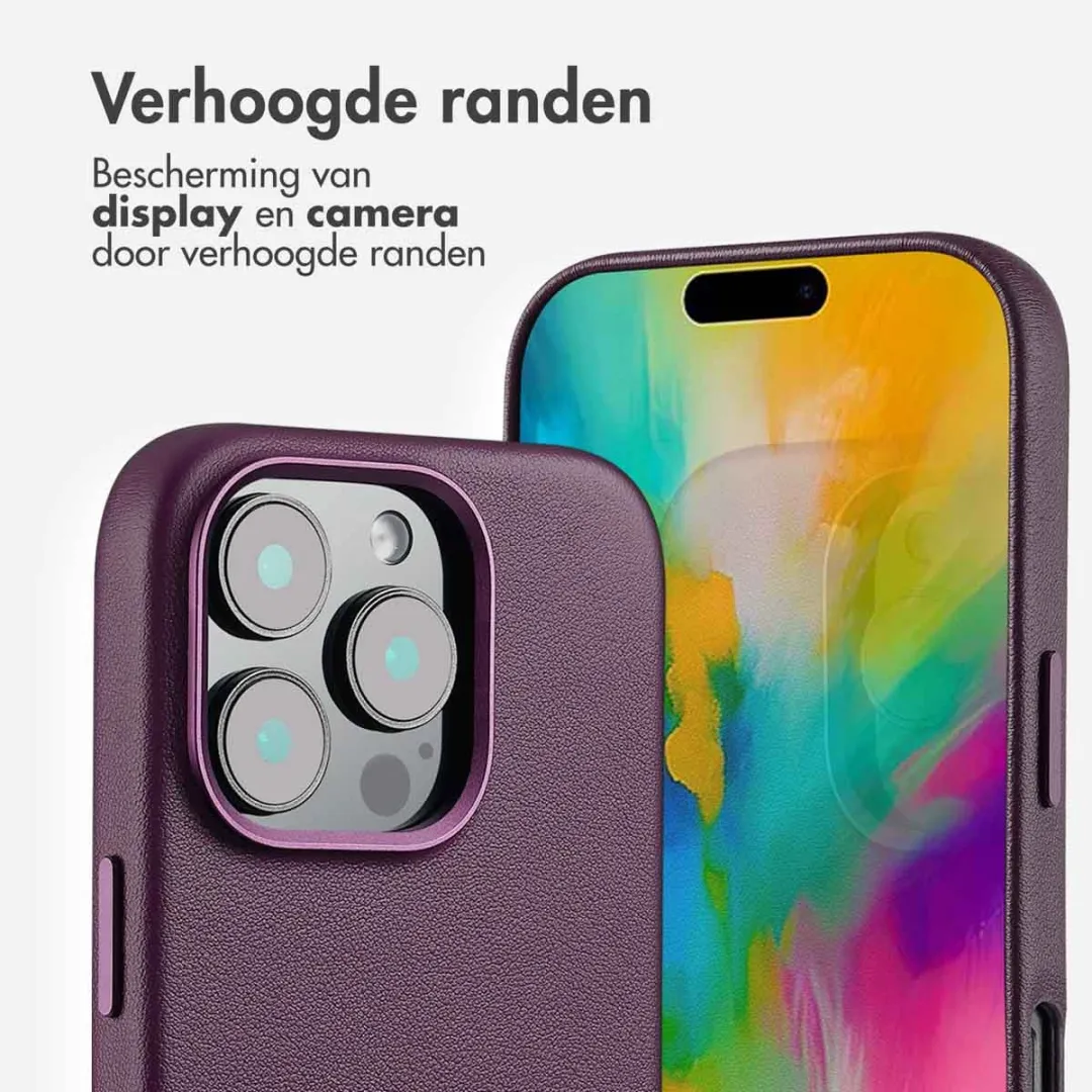 Accezz Hoesje iPhone 16 Pro Heath Purple - MagSafe - 2 Pasjes