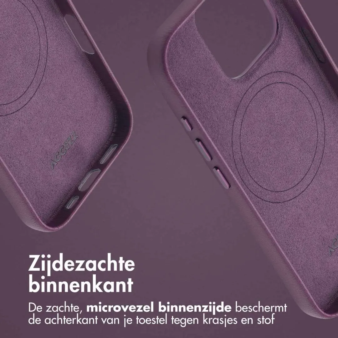 Accezz Hoesje iPhone 16 Pro Heath Purple - MagSafe - 2 Pasjes