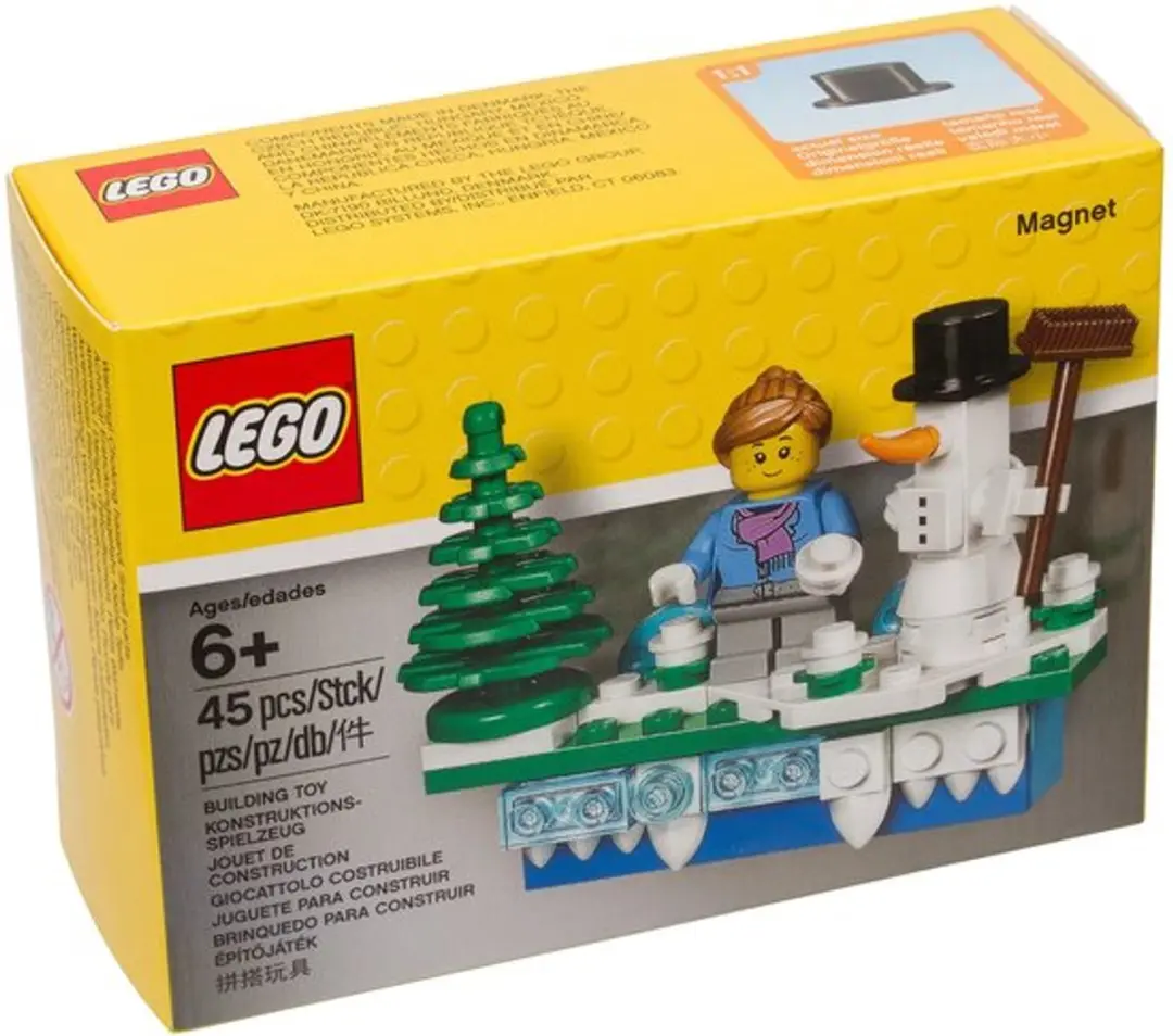 LEGO® Magneet met Kersttafereel