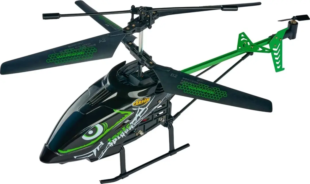 Carson Toxic Spider 340 RC Helikopter - Zwart/Groen - afbeelding 2 van 6