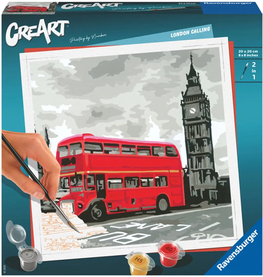 Ravensburger CreArt Schilderen op nummer London Calling - afbeelding 2 van 6