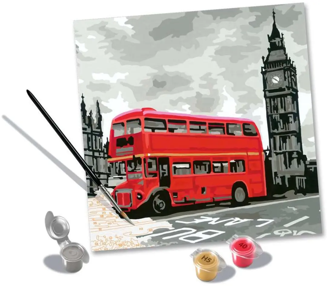 Ravensburger CreArt Schilderen op nummer London Calling - afbeelding 5 van 6