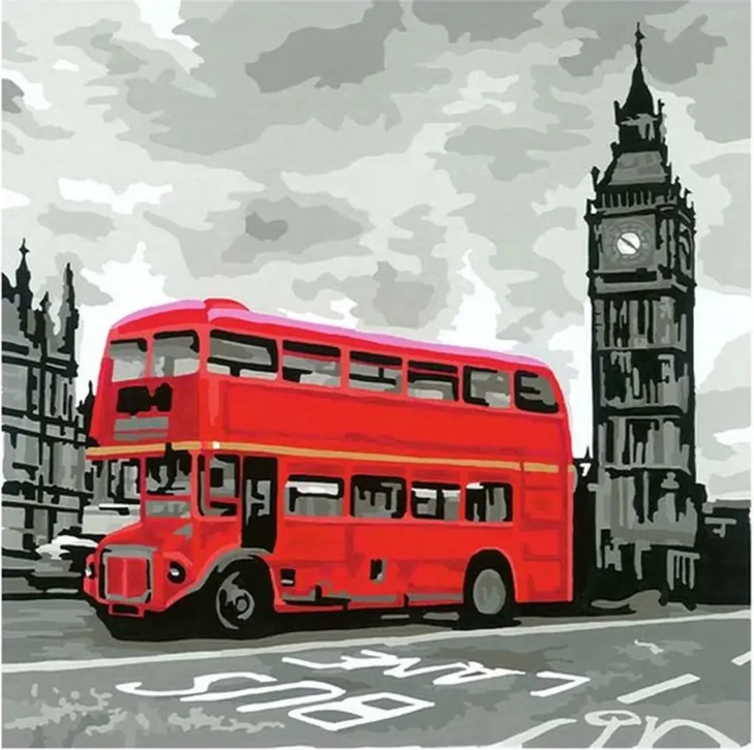 Ravensburger CreArt Schilderen op nummer London Calling - afbeelding 4 van 6