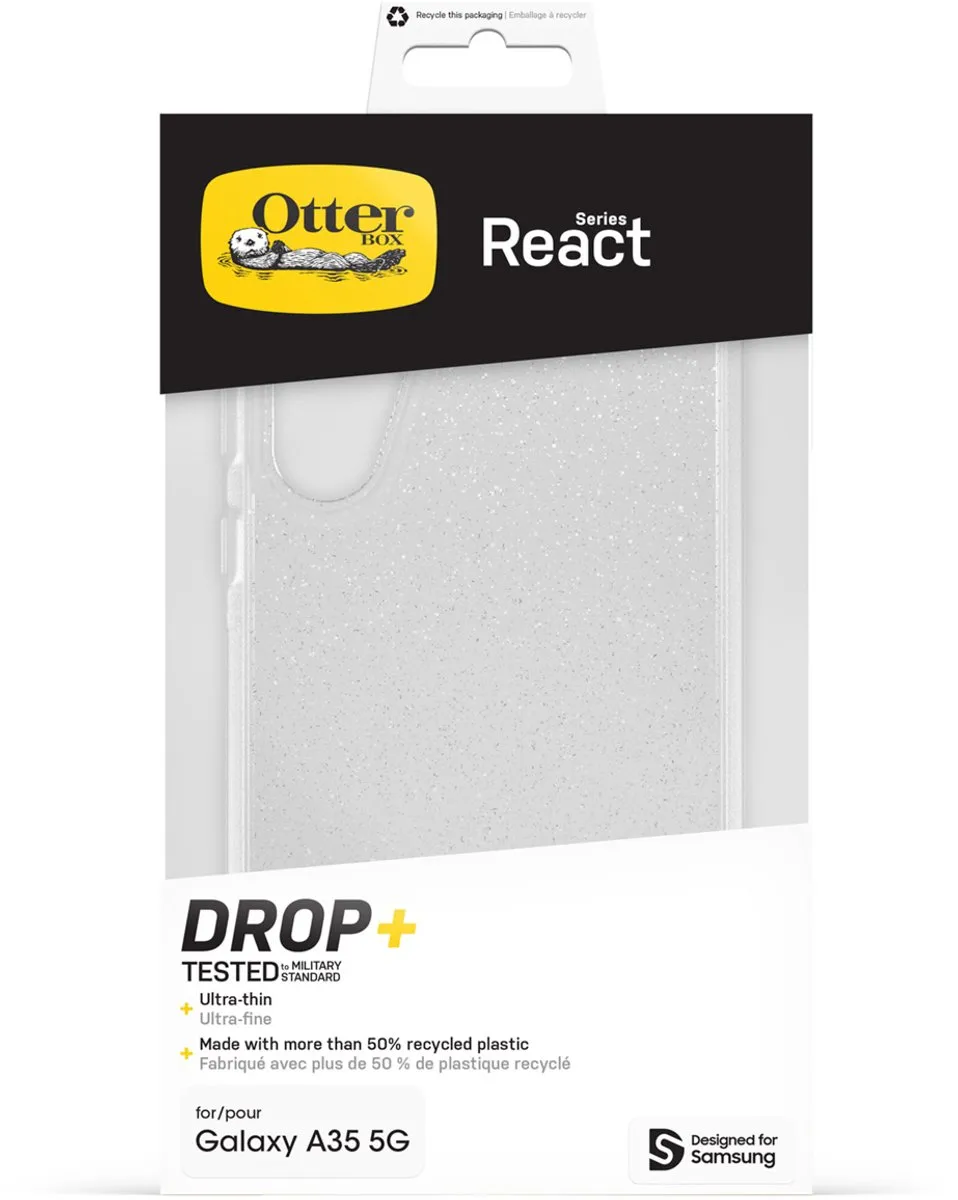 OtterBox React 77-95395 Hoesje - Samsung Galaxy A35 - Glitter Transparant