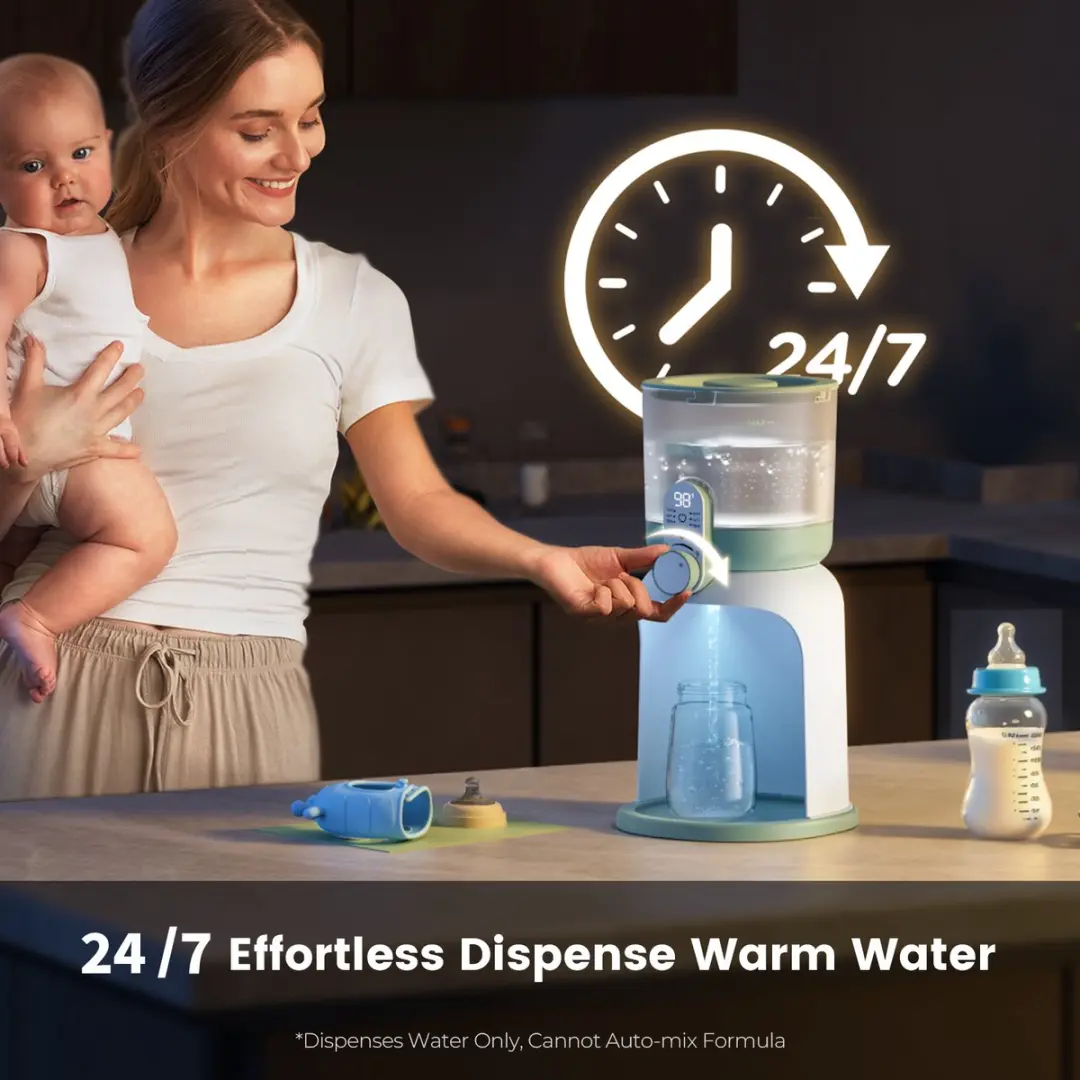 Momcozy Waterverwarmer Dubbel Licht - Wit/Groen - afbeelding 3 van 6
