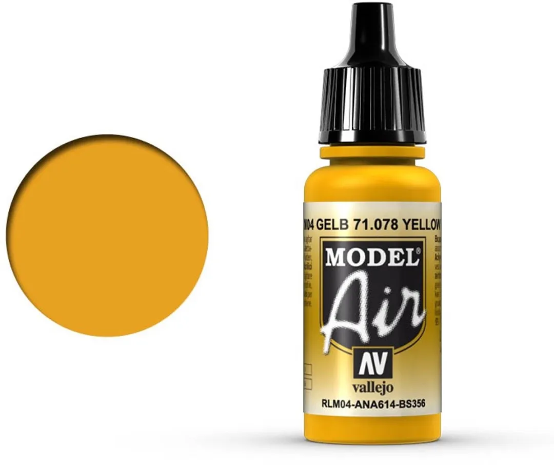 Vallejo Model Air Acrylverf RLM04 Geel 17ml